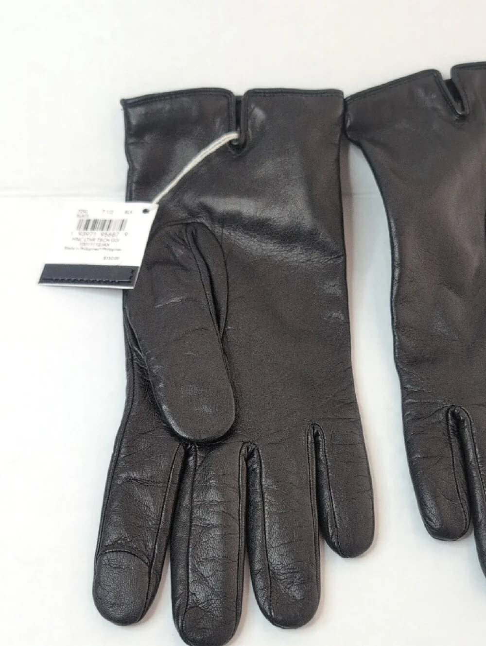 Coach Black Leather Horse And Carriage Tech Gloves NWT